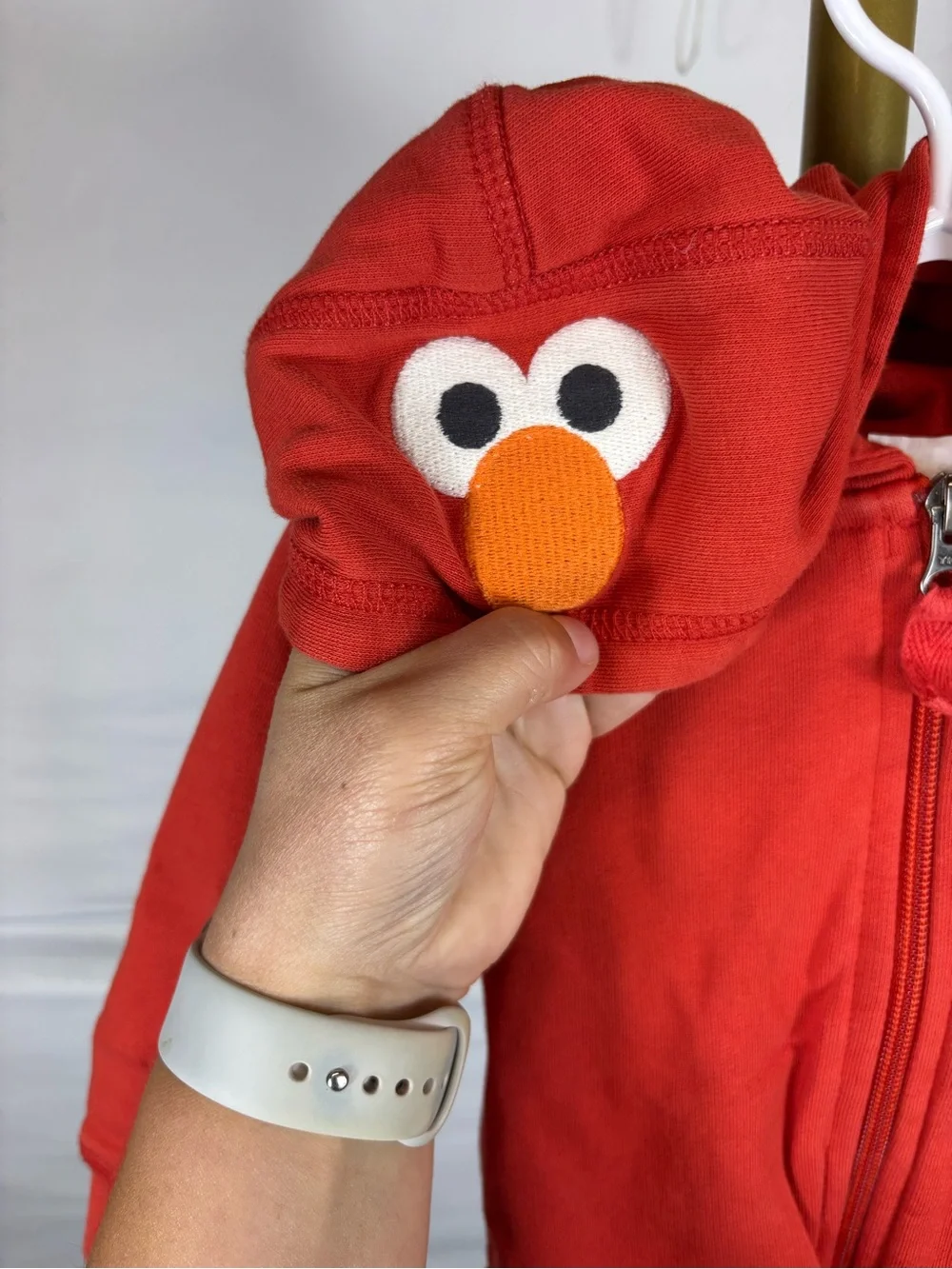 Hanna Andersson Sesame Street Elmo Zip Up Jacket 100% Cotton  Size 18-24 Months